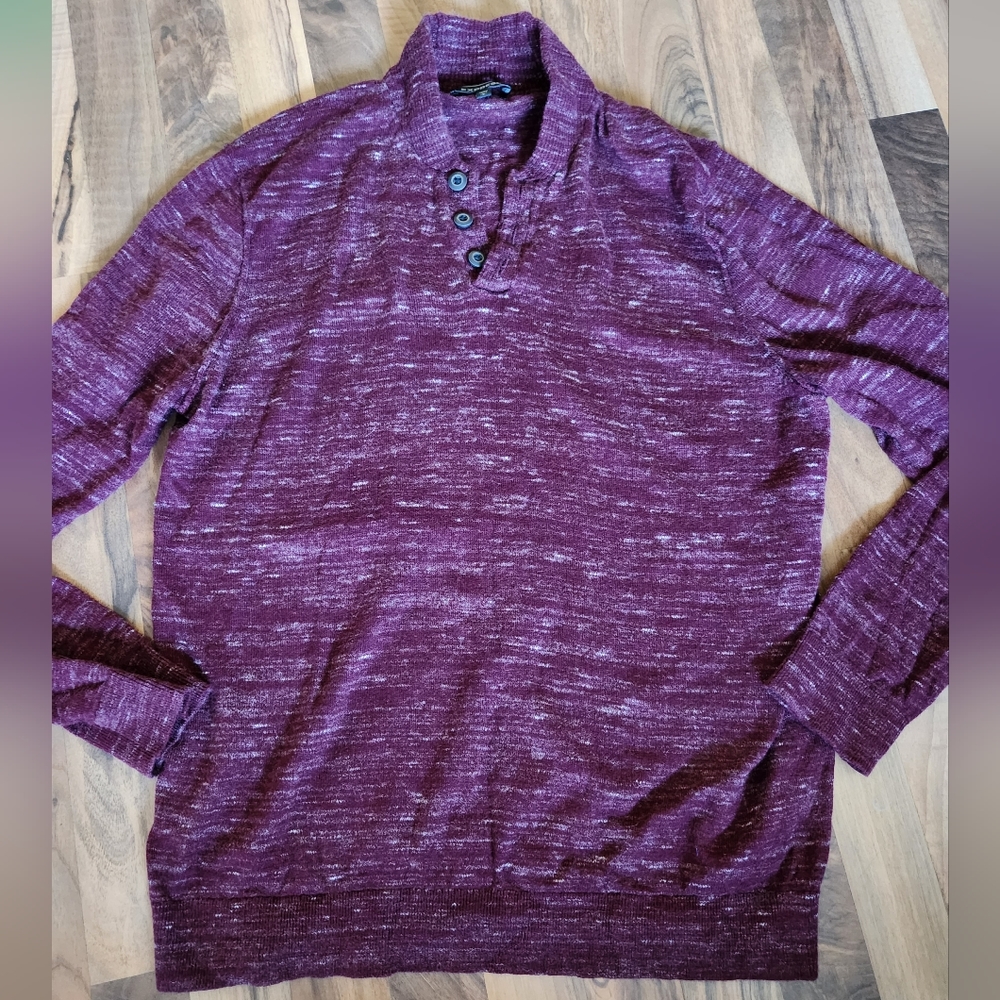 Mens Express Pullover Knit Sweater Large